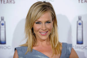 Julie Benz In Metallic Shoulder Pad Wallpaper