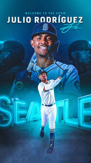 Julio Rodriguez Welcometothe Show Seattle Mariners Wallpaper