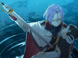 Julius Juukulius Sword Raise Anime Art Wallpaper