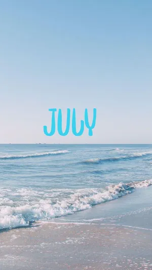 July Beach Aesthetic Wallpaper Wallpaper