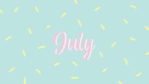 July Desktop Background Sprinkles Pattern Wallpaper