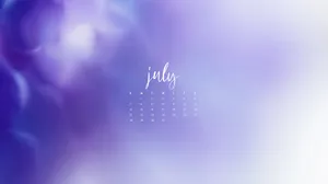 July Desktop Calendar Background Wallpaper