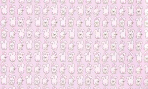 Jump For Joy With This Pink Bunny! Wallpaper