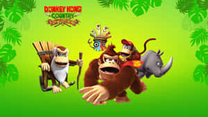 Jump Into Adventure With Diddy Kong Wallpaper