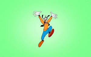 Jumping Ecstatic Goofy Wallpaper