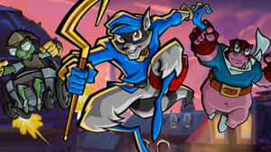 Jumping Sly Cooper Wallpaper