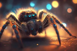 Jumping Spider Macro Photography Wallpaper