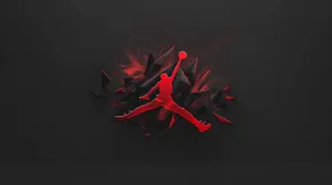 Jumpman Logo Shattered Background Wallpaper
