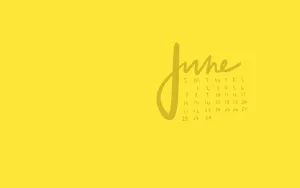 June Calendar Desktop Background Wallpaper