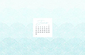 June Desktop Calendar Background Wallpaper