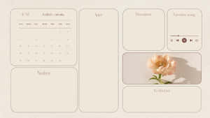 June Desktop Organizer Wallpaper Wallpaper
