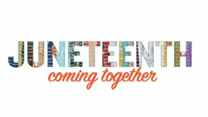 Juneteenth Brick Texture Text Wallpaper