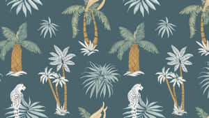 Jungle Print Pattern Wallpaper