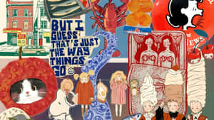 Junk Art Collage Wallpaper