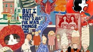 Junk Art Collage Wallpaper