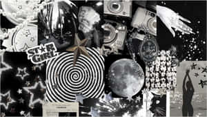 Junk Collage Art Wallpaper