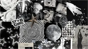 Junk Collage Art Wallpaper