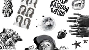 Junk Fashion Weird Collage Wallpaper