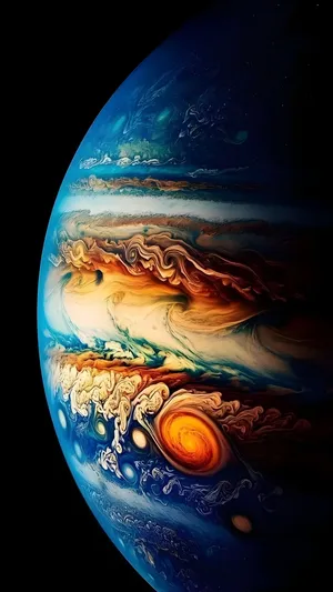 Jupiter Storms And Atmospheric Details Wallpaper