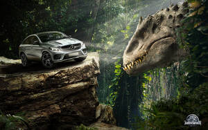 Jurassic World Dinosaur In The Forest Wallpaper