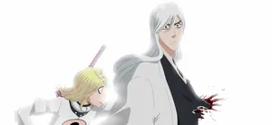 Jushiro Ukitake Looks To The Sky With Determination. Wallpaper