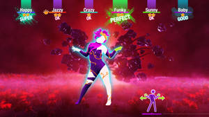 Just Dance Dancer On Flower Field Wallpaper