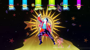 Just Dance Man Dancing In Front Of Sun Wallpaper