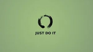 Just Do It In Green Poster Wallpaper