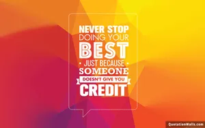 Just Do Your Best Wallpaper