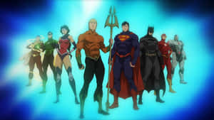 Justice League Assembles In Throne Of Atlantis Wallpaper