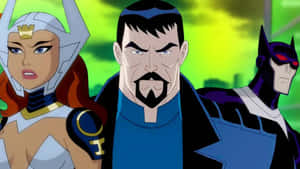 Justice League Gods And Monsters Heroes Standing Together Wallpaper