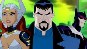 Justice League Gods And Monsters Heroes Standing Together Wallpaper