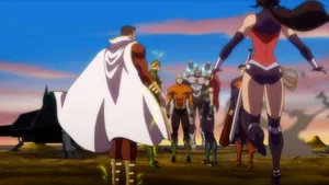 Justice League - Throne Of Atlantis Character Line-up Wallpaper