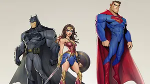 Justice League Unlimited Heroes In Action Wallpaper