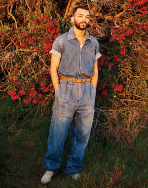 Justice Smith - A Rising Star In Hollywood Wallpaper