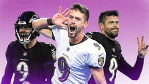 Justin Tucker Baltimore Ravens Kicker Triple Exposure Wallpaper