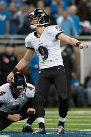 Justin Tucker Kicking Field Goal Wallpaper