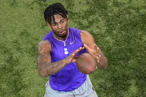 Justyn Ross Catching Football Drill Wallpaper