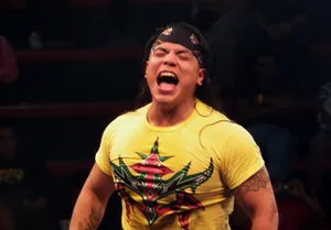 Juventud Guerrera Reacts During Match Wallpaper