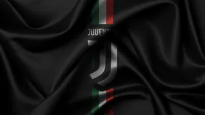Juventus Football Club Logo On Silk Wallpaper