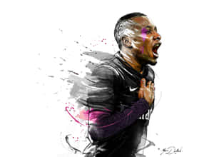 Juventus Midfielder Blaise Matuidi Running Wallpaper