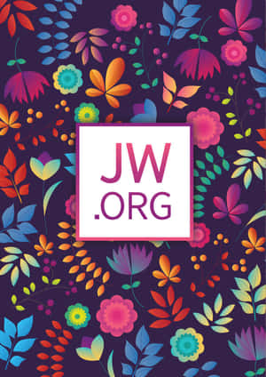 Jworg With Floral Motifs On Indigo Wallpaper