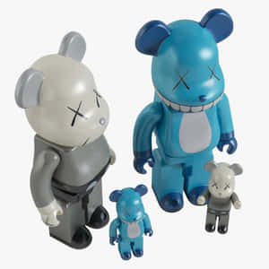 K A W S Bearbrick Figures Collection Wallpaper