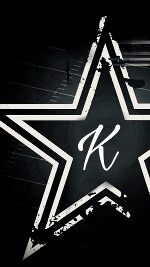 K Alphabet In Star Wallpaper