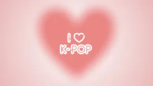 K Pop Love Heart Wallpaper