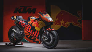 K T M Moto G P Racing Bike Red Bull Livery Wallpaper