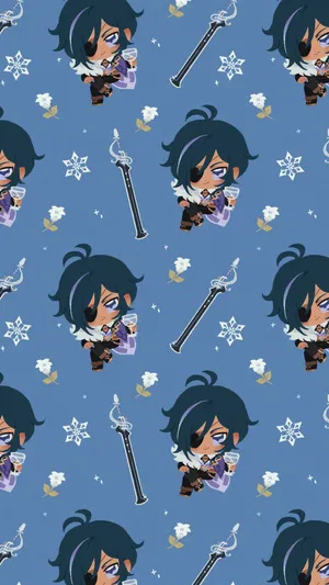 Kaeya, A Refreshment Amidst The Hustle And Bustle Of City Life Wallpaper