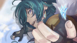 Kaeya Completing A Daring Mission With Finesse. Wallpaper