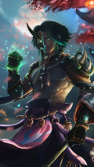 Kaeya Full Gear Genshin Impact Phone Wallpaper