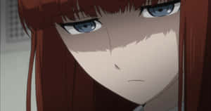 Kagari Shiina From Steins;gate 0 Posing In A Beautifully Designed Environment Wallpaper